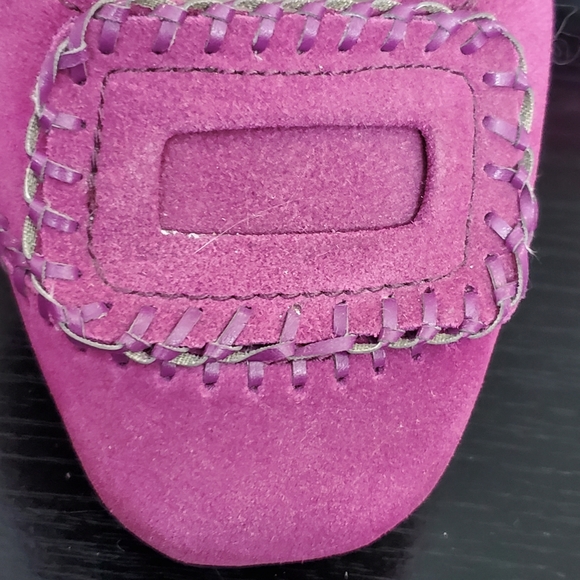 Purple suede Aerosole flats - Picture 7 of 8